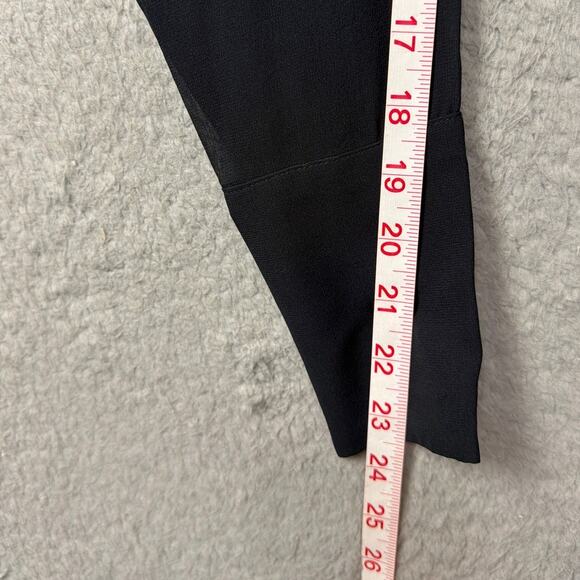 Club Monaco Silk Shirt Dress Black Sheer Sleeves SZ 00 NWT Quiet Luxury Minimal - Picture 8 of 12